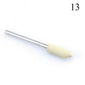 1pcs Silicone Nail Drill Milling Cutter Drill Bits Files Burr Buffer for Electric Machine Nail Art Grinder Cuticle Cutter Tools