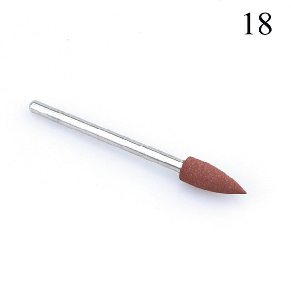 1pcs Silicone Nail Drill Milling Cutter Drill Bits Files Burr Buffer for Electric Machine Nail Art Grinder Cuticle Cutter Tools