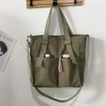 Waterproof Oxford Large Capacity Canvas Girl Shoulder Hand Bucket Bag Basket Female Crossbody Bags For Women Casual Tote Purses