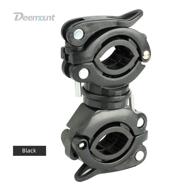 Deemount Bicycle Light Bracket Bike Lamp Holder LED Torch Headlight Pump Stand Quick Release Mount 360 Degree Rotatable HLD-211