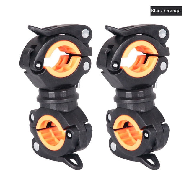 Deemount Bicycle Light Bracket Bike Lamp Holder LED Torch Headlight Pump Stand Quick Release Mount 360 Degree Rotatable HLD-211