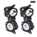 Deemount Bicycle Light Bracket Bike Lamp Holder LED Torch Headlight Pump Stand Quick Release Mount 360 Degree Rotatable HLD-211