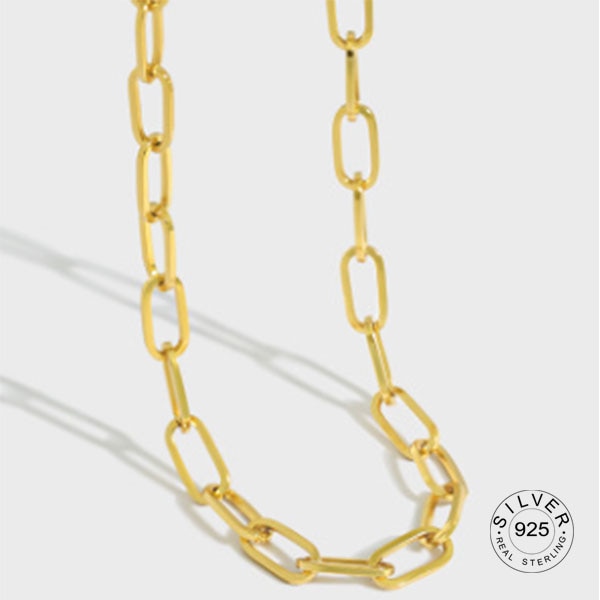 Real 925 Sterling Silver Elegant hollowout chain Geometric Pendant Necklace Fine Jewelry For Women Wedding Party Bijoux