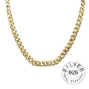 Real 925 Sterling Silver Elegant hollowout chain Geometric Pendant Necklace Fine Jewelry For Women Wedding Party Bijoux