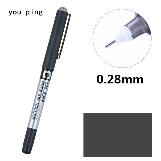 Luxury quality Student School Office Stationery  Fine Nib Gel Pen Big Ink Capacity  Ballpoint pen New