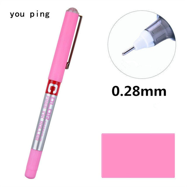 Luxury quality Student School Office Stationery  Fine Nib Gel Pen Big Ink Capacity  Ballpoint pen New