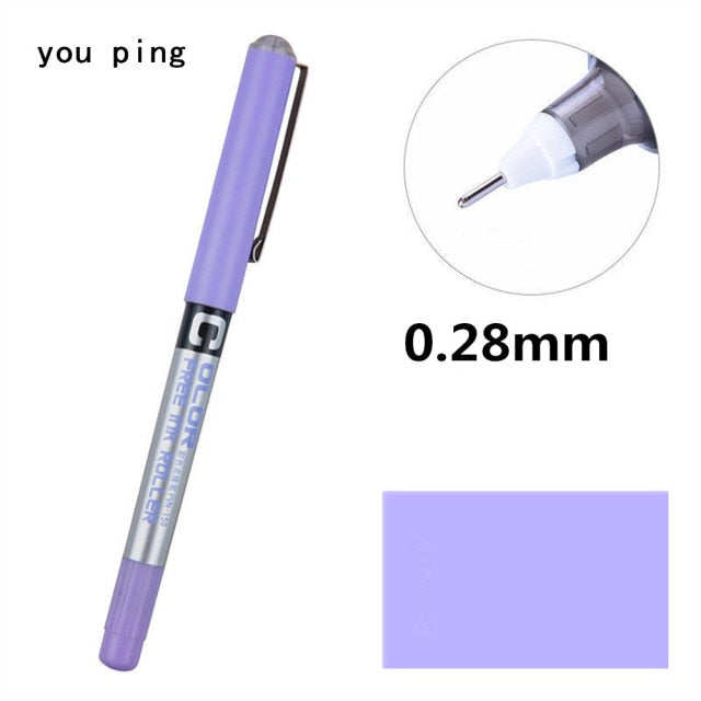 Luxury quality Student School Office Stationery  Fine Nib Gel Pen Big Ink Capacity  Ballpoint pen New