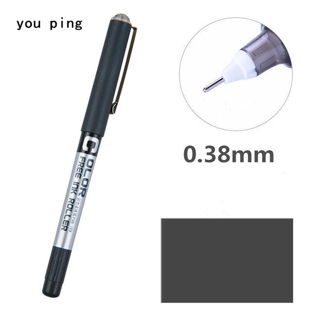 Luxury quality Student School Office Stationery  Fine Nib Gel Pen Big Ink Capacity  Ballpoint pen New