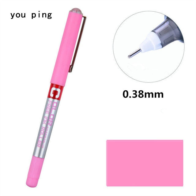 Luxury quality Student School Office Stationery  Fine Nib Gel Pen Big Ink Capacity  Ballpoint pen New