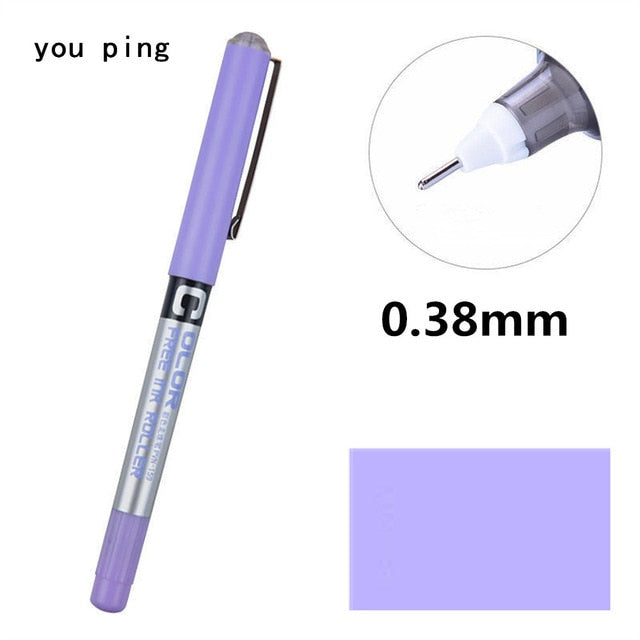 Luxury quality Student School Office Stationery  Fine Nib Gel Pen Big Ink Capacity  Ballpoint pen New