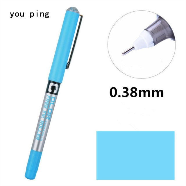 Luxury quality Student School Office Stationery  Fine Nib Gel Pen Big Ink Capacity  Ballpoint pen New