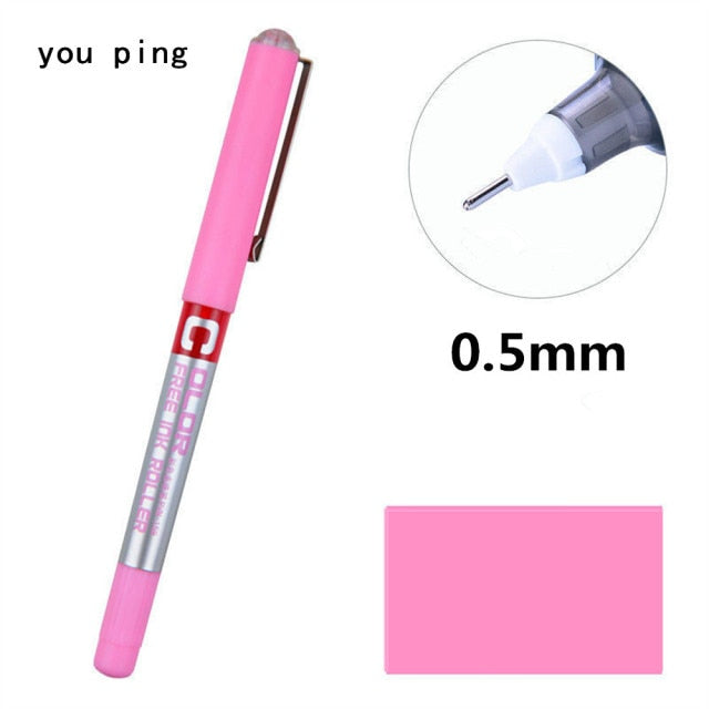 Luxury quality Student School Office Stationery  Fine Nib Gel Pen Big Ink Capacity  Ballpoint pen New