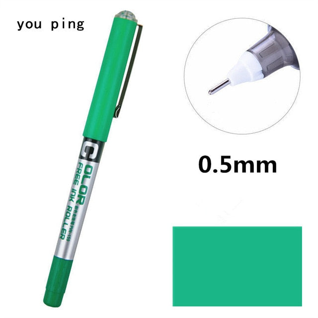 Luxury quality Student School Office Stationery  Fine Nib Gel Pen Big Ink Capacity  Ballpoint pen New