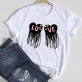 T-shirts Women Lip Leopard Love Fashion 90s Trend 2021 Spring Summer Clothes Graphic Tshirt Top Lady Print Female Tee T-Shirt