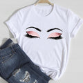 T-shirts Women Lip Leopard Love Fashion 90s Trend 2021 Spring Summer Clothes Graphic Tshirt Top Lady Print Female Tee T-Shirt