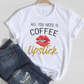 T-shirts Women Lip Leopard Love Fashion 90s Trend 2021 Spring Summer Clothes Graphic Tshirt Top Lady Print Female Tee T-Shirt