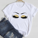 T-shirts Women Lip Leopard Love Fashion 90s Trend 2021 Spring Summer Clothes Graphic Tshirt Top Lady Print Female Tee T-Shirt