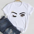 T-shirts Women Lip Leopard Love Fashion 90s Trend 2021 Spring Summer Clothes Graphic Tshirt Top Lady Print Female Tee T-Shirt