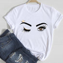 T-shirts Women Lip Leopard Love Fashion 90s Trend 2021 Spring Summer Clothes Graphic Tshirt Top Lady Print Female Tee T-Shirt