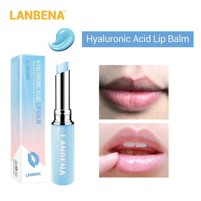 Hyaluronic Acid Long Lasting Nourishing Lip Balm Moisturizing Reduce Fine Lines Relieve Dryness Repair Damaged Lip Care LANBENA