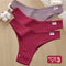 3PCS/Set Cotton Panties Lingerie Women Underwear Sexy Briefs Female Underpants Pantys Thong Panties Bikini Solid Color Tangas