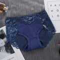 Women's Panties 3XL Plus Size Underwear Sexy Lace Transparent Hollow Female Briefs Hip Lift Underpants For Lady Lingerie NK102