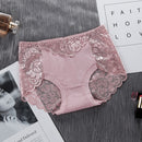 Women's Panties 3XL Plus Size Underwear Sexy Lace Transparent Hollow Female Briefs Hip Lift Underpants For Lady Lingerie NK102