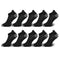 10 Pairs Mens Ankle Socks Athletic Cushioned Cotton Sports Socks Breathable Low Cut Tab With Arch Support Mesh Casual Short Sock