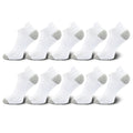 10 Pairs Mens Ankle Socks Athletic Cushioned Cotton Sports Socks Breathable Low Cut Tab With Arch Support Mesh Casual Short Sock