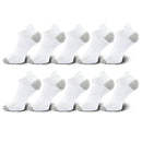 10 Pairs Mens Ankle Socks Athletic Cushioned Cotton Sports Socks Breathable Low Cut Tab With Arch Support Mesh Casual Short Sock