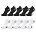 10 Pairs Mens Ankle Socks Athletic Cushioned Cotton Sports Socks Breathable Low Cut Tab With Arch Support Mesh Casual Short Sock
