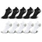 10 Pairs Mens Ankle Socks Athletic Cushioned Cotton Sports Socks Breathable Low Cut Tab With Arch Support Mesh Casual Short Sock