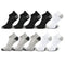 10 Pairs Mens Ankle Socks Athletic Cushioned Cotton Sports Socks Breathable Low Cut Tab With Arch Support Mesh Casual Short Sock