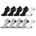 10 Pairs Mens Ankle Socks Athletic Cushioned Cotton Sports Socks Breathable Low Cut Tab With Arch Support Mesh Casual Short Sock