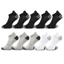 10 Pairs Mens Ankle Socks Athletic Cushioned Cotton Sports Socks Breathable Low Cut Tab With Arch Support Mesh Casual Short Sock