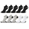 10 Pairs Mens Ankle Socks Athletic Cushioned Cotton Sports Socks Breathable Low Cut Tab With Arch Support Mesh Casual Short Sock