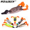 1Pcs Propeller flipper duck Fishing Lure Ducking Fishing Frog Lure 9.5cm 11.2g Artificial Bait Duckling 3D Eyes Day Baits Bass
