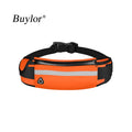 Buylor Sports Waist Bag Men Running Belt Bag Women Bum Bag Waterproof Fanny Pack Wallet Pouch Belt Portable Phone Holder Gym