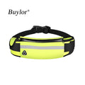 Buylor Sports Waist Bag Men Running Belt Bag Women Bum Bag Waterproof Fanny Pack Wallet Pouch Belt Portable Phone Holder Gym