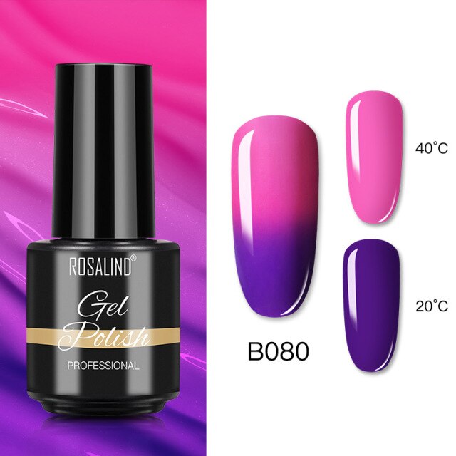 ROSALIND Gel Nail Polish Nail Art Vernis Semi Permanant UV Primer Manicure 7ML Top Coat Primer Gel Lak Hybrid Nail Polishes