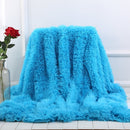 XC USHIO Super Soft Long Faux Fur Coral Fleece Blanket Warm Elegant Cozy With Fluffy Sherpa Throw Blanket Bed Sofa Blankets Gift