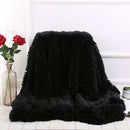 XC USHIO Super Soft Long Faux Fur Coral Fleece Blanket Warm Elegant Cozy With Fluffy Sherpa Throw Blanket Bed Sofa Blankets Gift