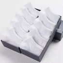 10 Pairs Women Socks Breathable Sports socks Solid Color Boat socks Comfortable Cotton Ankle Socks White Black ~