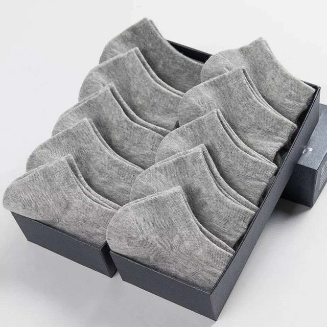 10 Pairs Women Socks Breathable Sports socks Solid Color Boat socks Comfortable Cotton Ankle Socks White Black ~