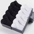 10 Pairs Women Socks Breathable Sports socks Solid Color Boat socks Comfortable Cotton Ankle Socks White Black ~