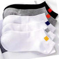 10 Pairs Women Socks Breathable Sports socks Solid Color Boat socks Comfortable Cotton Ankle Socks White Black ~