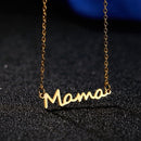 Mother's Day Mama Letter Pendant Necklace For Women 3 Colors Mom Nameplate Clavicle Chain Choker Personality Jewelry Gift