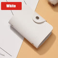 New Leather Function 24 Bits Card Case Business Card Holder Men Women Credit Passport Card Bag ID Passport Card Wallet 8 Colors