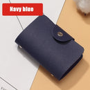 New Leather Function 24 Bits Card Case Business Card Holder Men Women Credit Passport Card Bag ID Passport Card Wallet 8 Colors