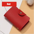 New Leather Function 24 Bits Card Case Business Card Holder Men Women Credit Passport Card Bag ID Passport Card Wallet 8 Colors